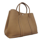 Hermes Tote Bag Garden Party PM Negonda Etoupe Silver — view 2