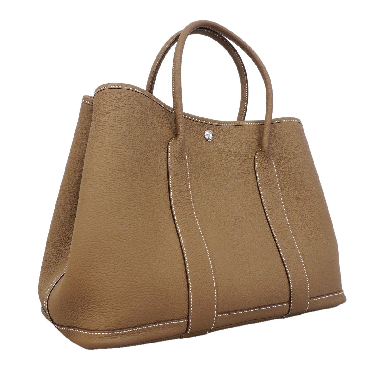 Hermes Tote Bag Garden Party PM Negonda Etoupe Silver — view 2