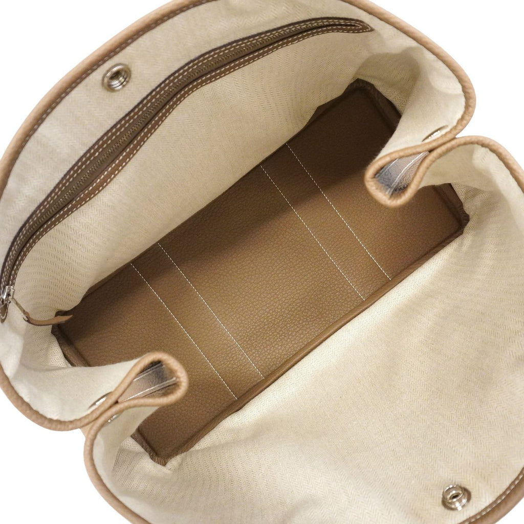 Hermes Tote Bag Garden Party PM Negonda Etoupe Silver — view 4