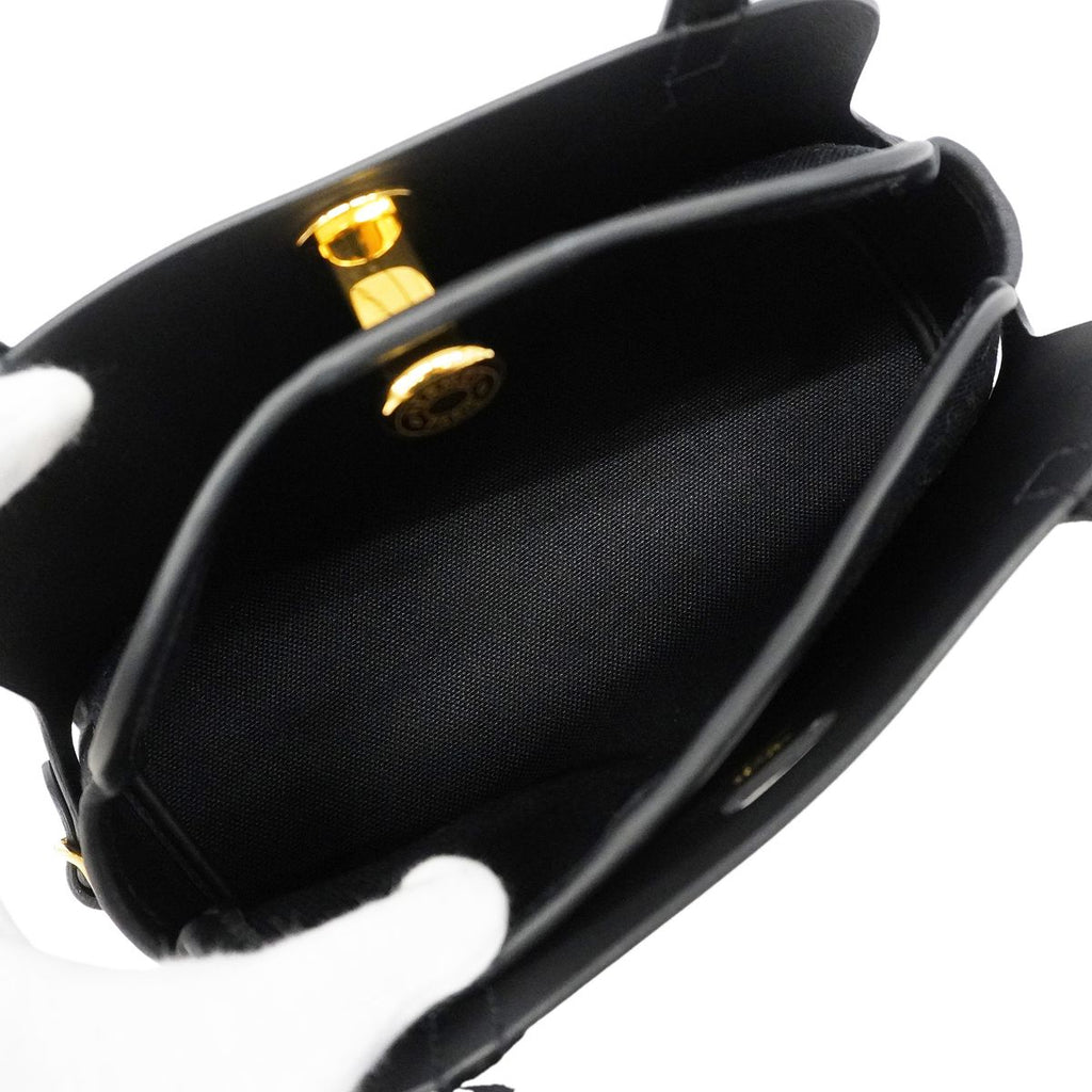 Hermes Shoulder Bag Sellier Swift Black Gold — view 4