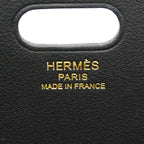 Hermes Shoulder Bag Sellier Swift Black Gold — view 5
