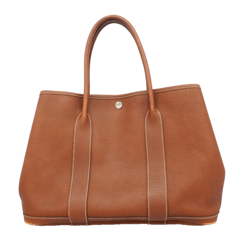 Hermes Tote Bag Garden Party PM Negonda Gold Silver