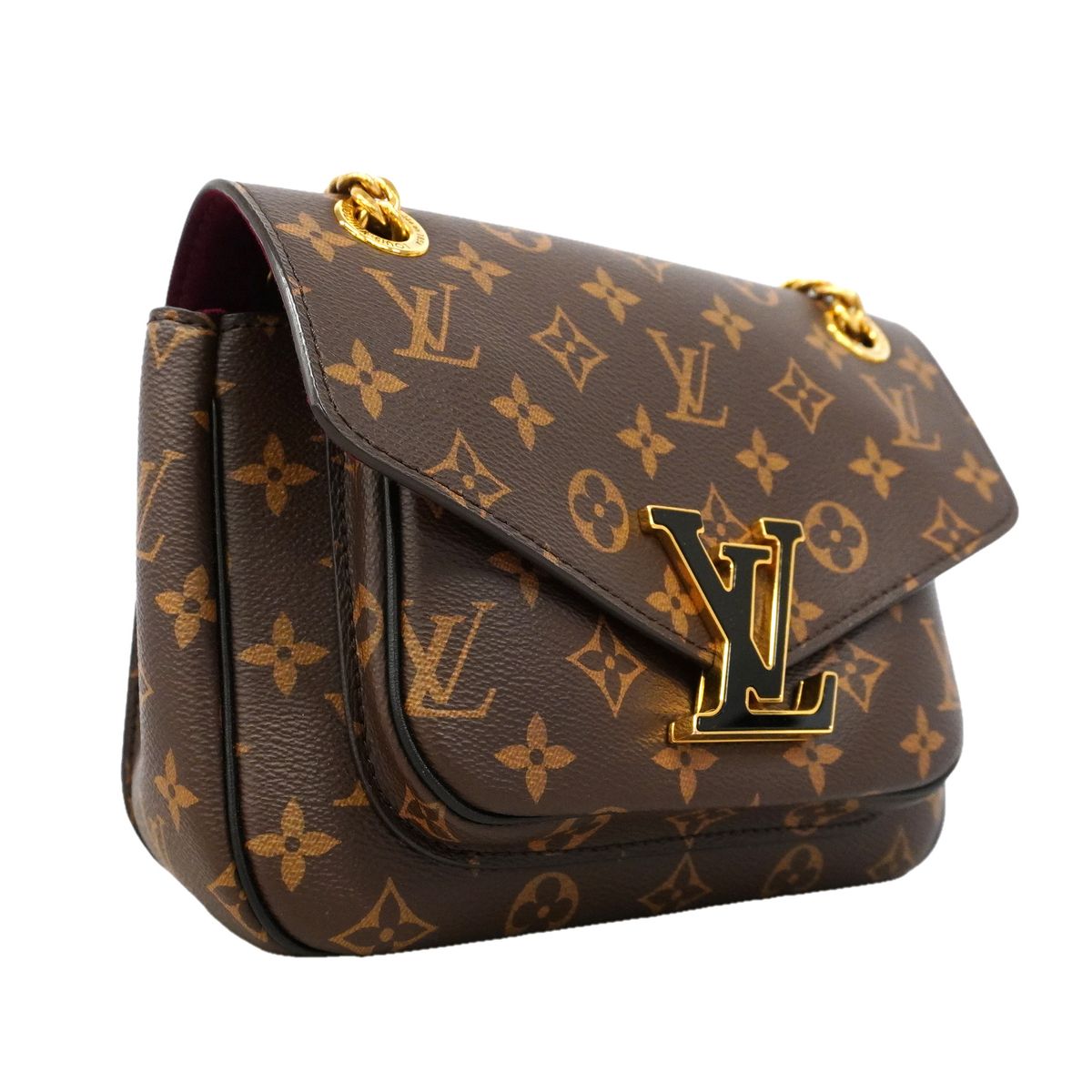 Louis Vuitton Shoulder Bag Monogram Passy Brown — view 2