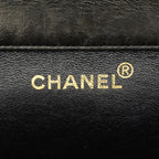Chanel Shoulder Bag Quilted Face Lambskin Black Gold — view 5