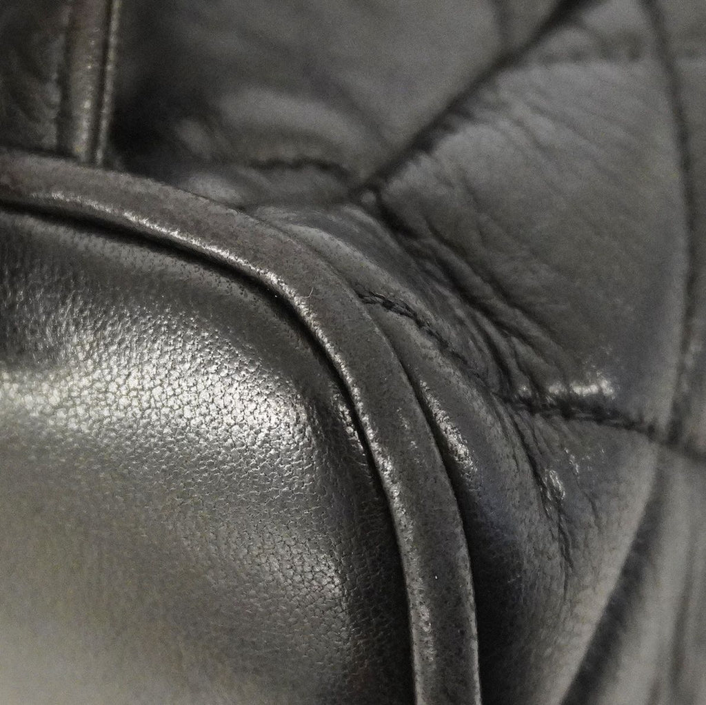 Chanel Backpack Quilted Lambskin Black Gold — view 6
