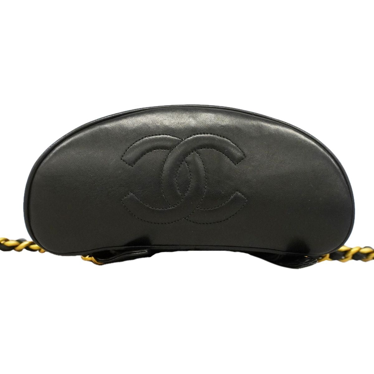 Chanel Backpack Quilted Lambskin Black Gold — view 3