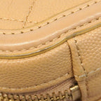 Chanel Vanity Bag CC Filigree Caviar Leather Beige Gold 2-Way Bag — view 7