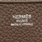 Hermes Shoulder Bag Evelyne Taurillon Clemence Havana Silver — view 5