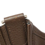 Hermes Shoulder Bag Evelyne Taurillon Clemence Havana Silver — view 7