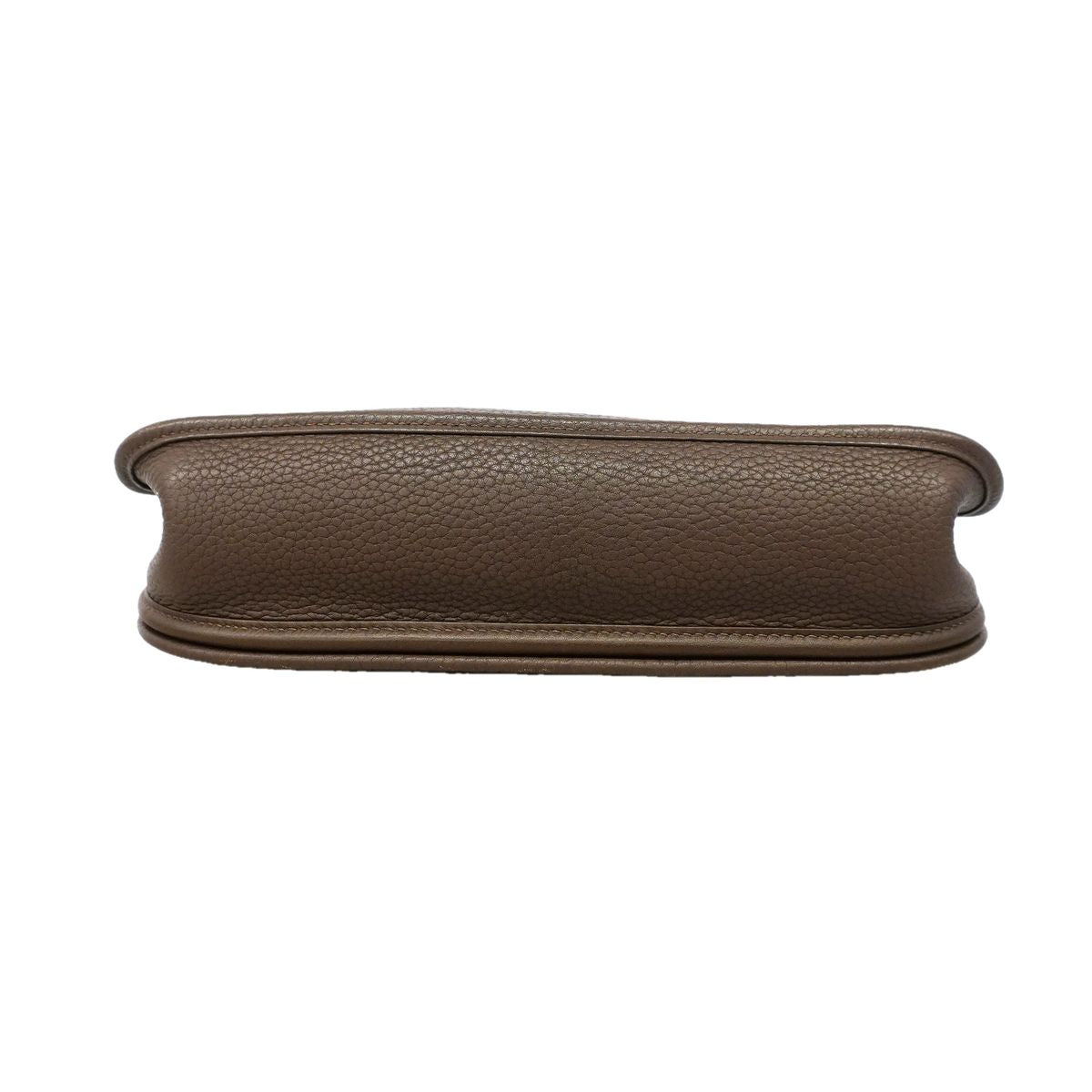 Hermes Shoulder Bag Evelyne Taurillon Clemence Havana Silver — view 3