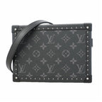 Louis Vuitton Shoulder Bag Monogram Eclipse Clutch Box Black