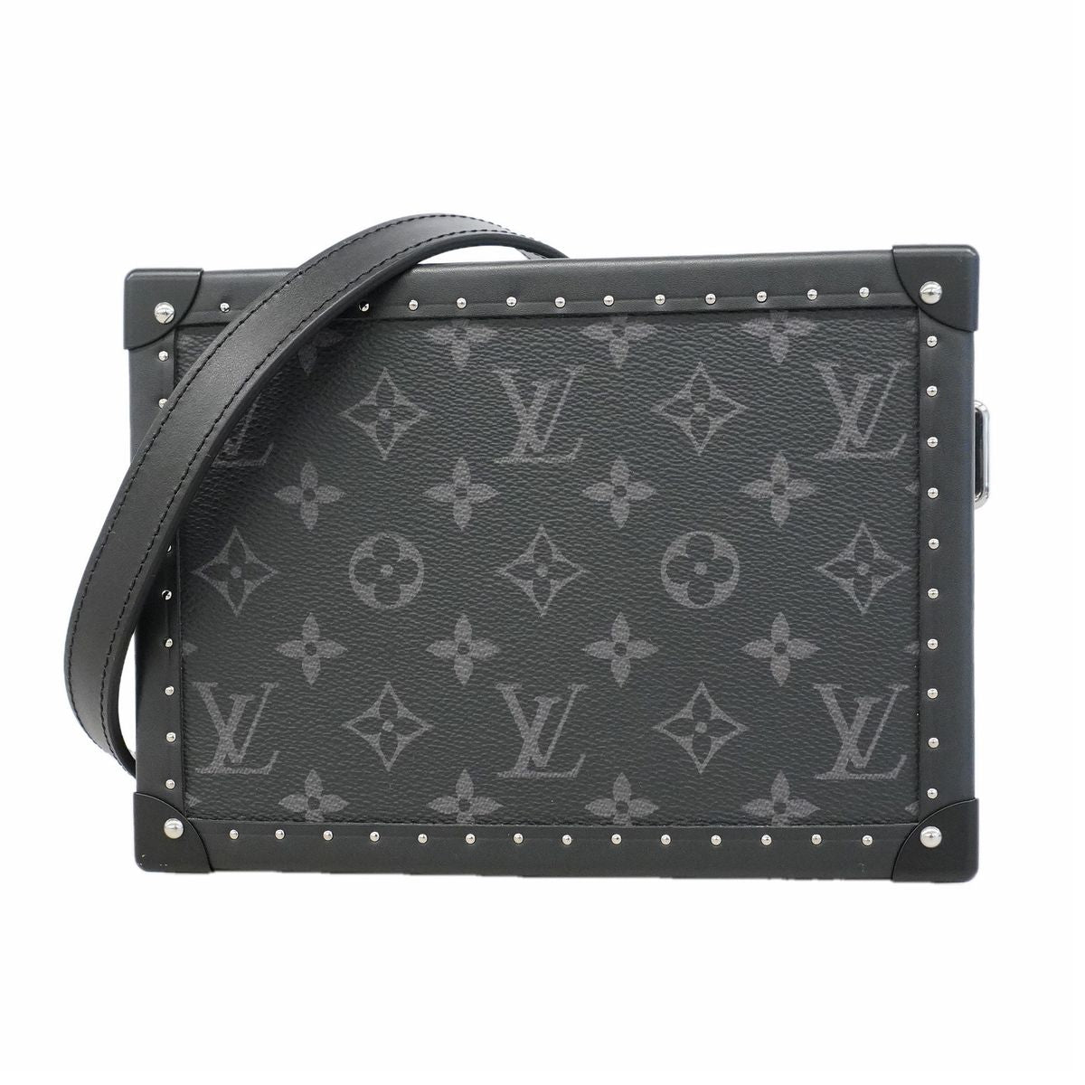 Louis Vuitton Shoulder Bag Monogram Eclipse Clutch Box Black