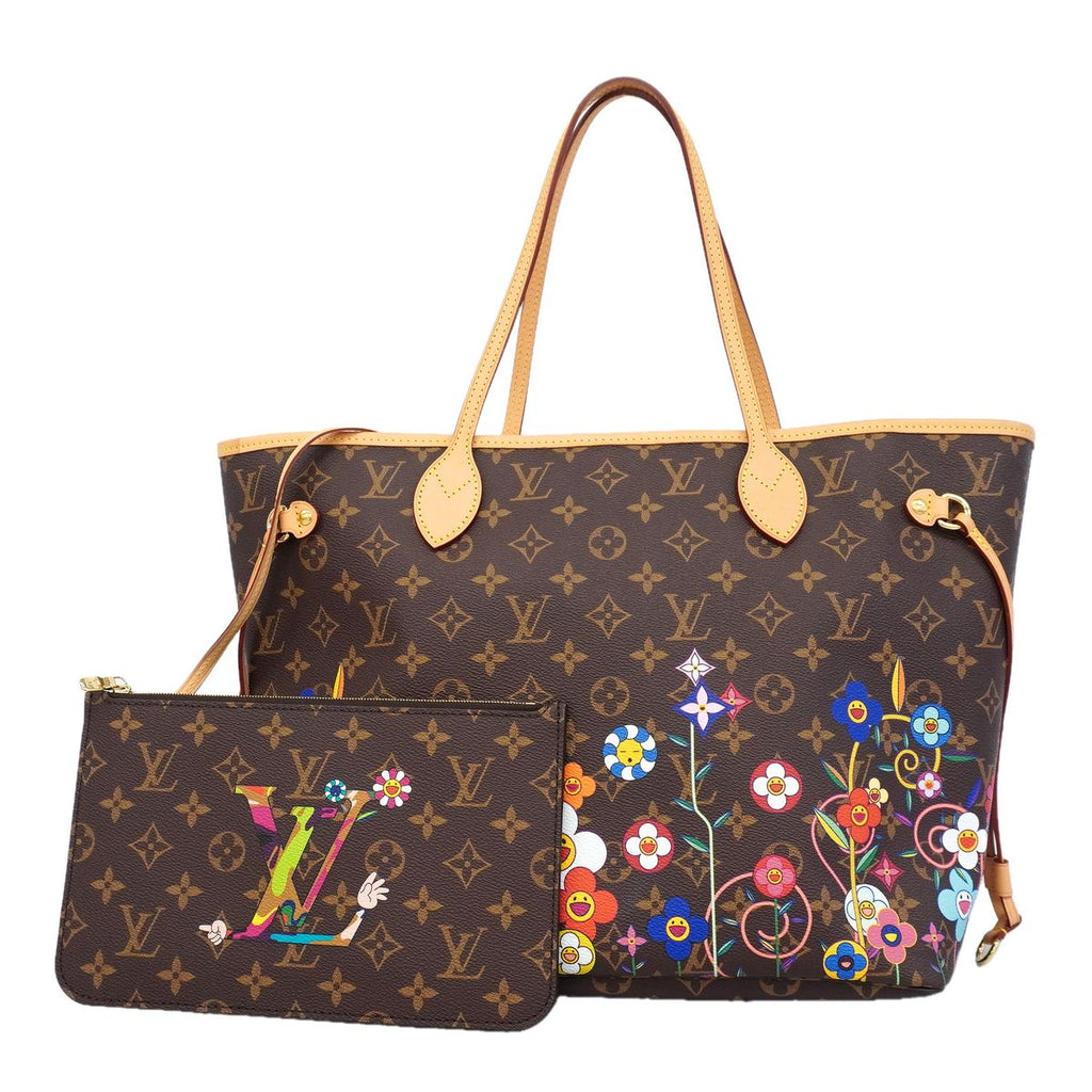 Louis Vuitton Tote Bag Monogram LV x Takashi Murakami Neverfull MM Brown