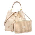 Louis Vuitton Handbag Monogram Empreinte Neo Noe MM Ivory Beige 2-Way Bag