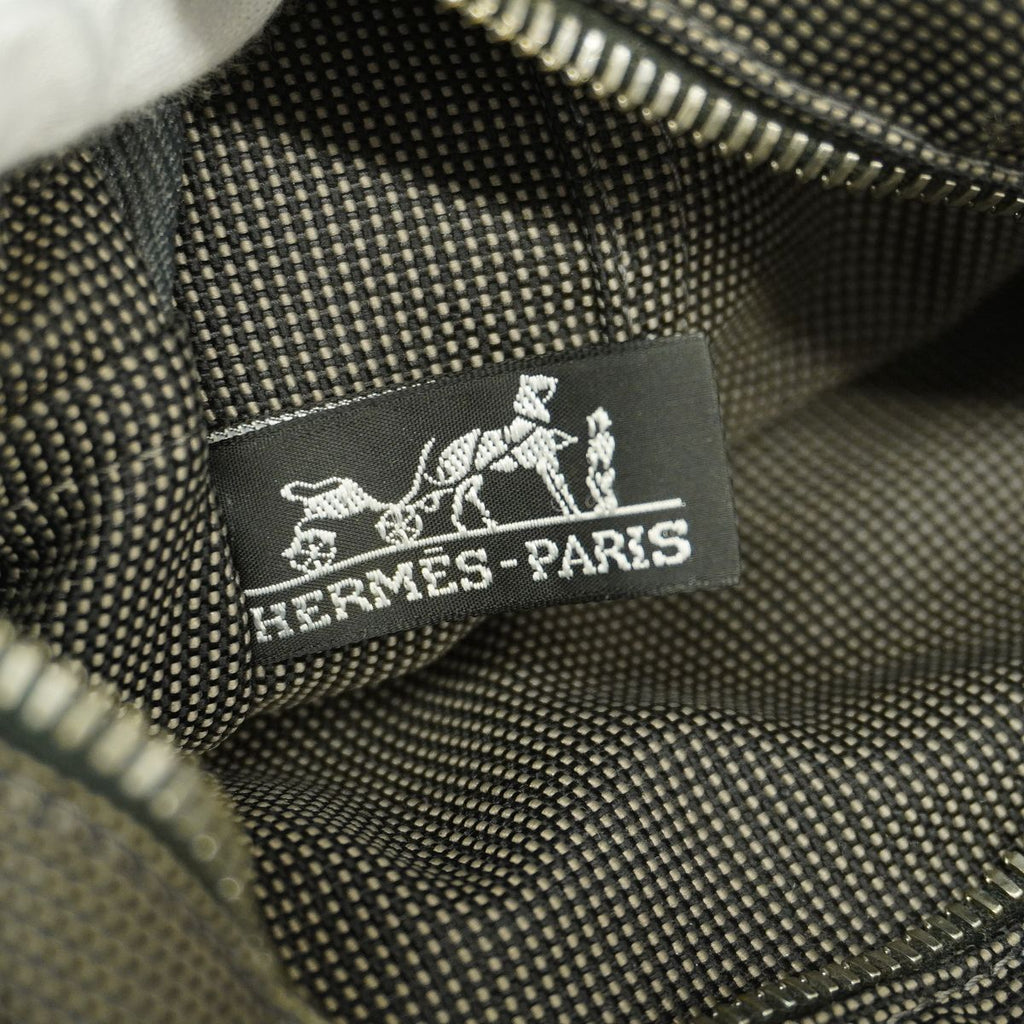 Hermes Tote Bag Herline MM Nylon Gray Silver — view 5