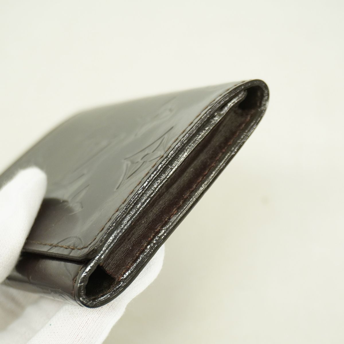 Louis Vuitton Business Card Case Vernis Envelope Holder Amarante — view 6