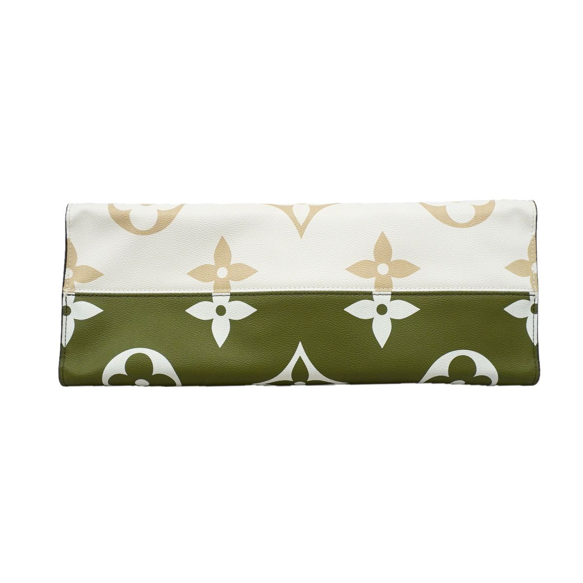 Louis Vuitton Tote Bag Monogram Giant On The Go GM Green White Khaki — view 3