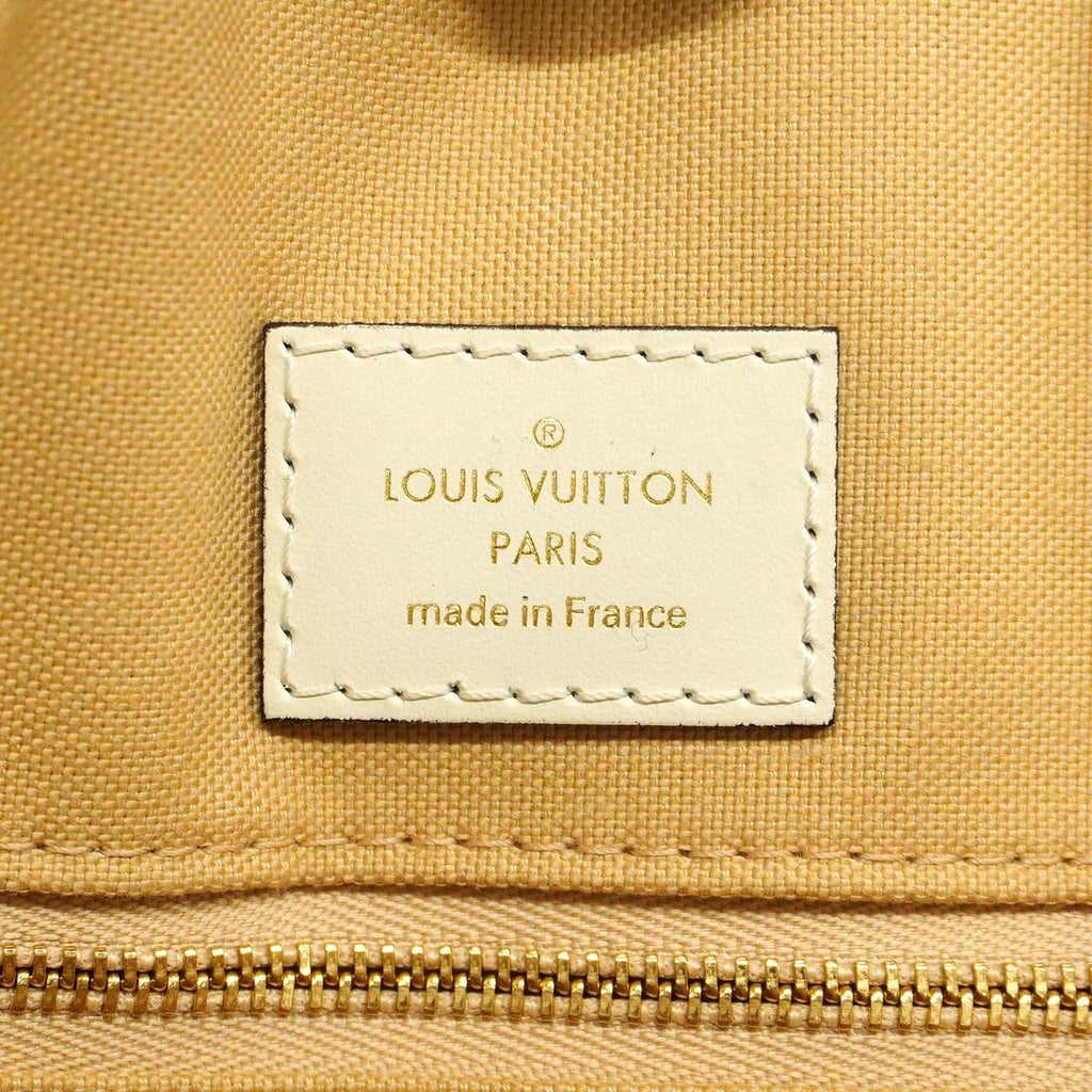 Louis Vuitton Tote Bag Monogram Giant On The Go GM Green White Khaki — view 5