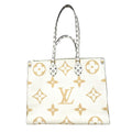 Louis Vuitton Tote Bag Monogram Giant On The Go GM Green White Khaki