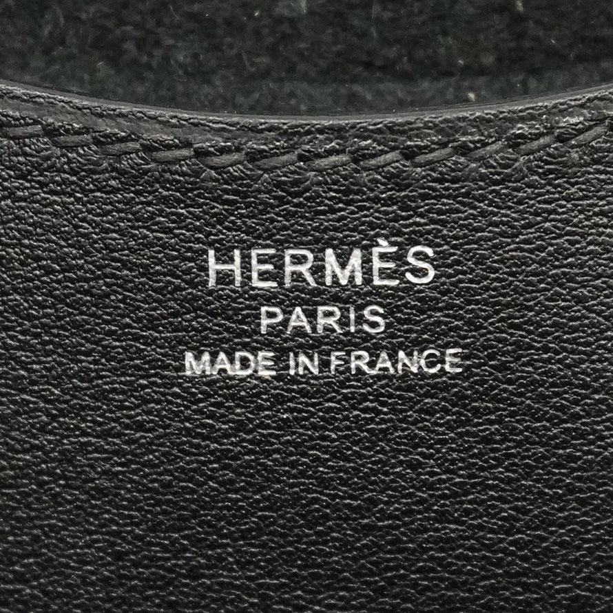 Hermes Handbag in the Loop 18 Taurillon Clemence Black Silver — view 5