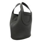Hermes Handbag in the Loop 18 Taurillon Clemence Black Silver — view 2