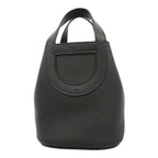 Hermes Handbag in the Loop 18 Taurillon Clemence Black Silver