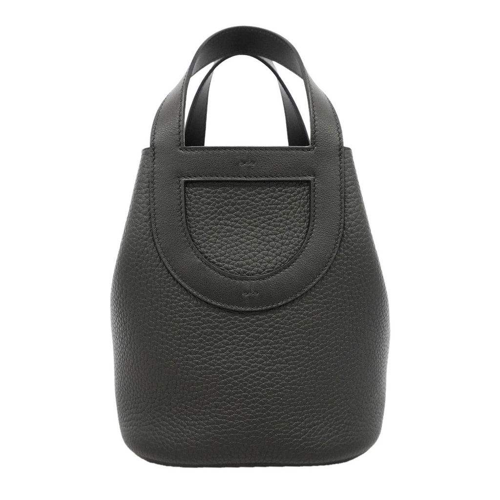 Hermes Handbag in the Loop 18 Taurillon Clemence Black Silver — view 8
