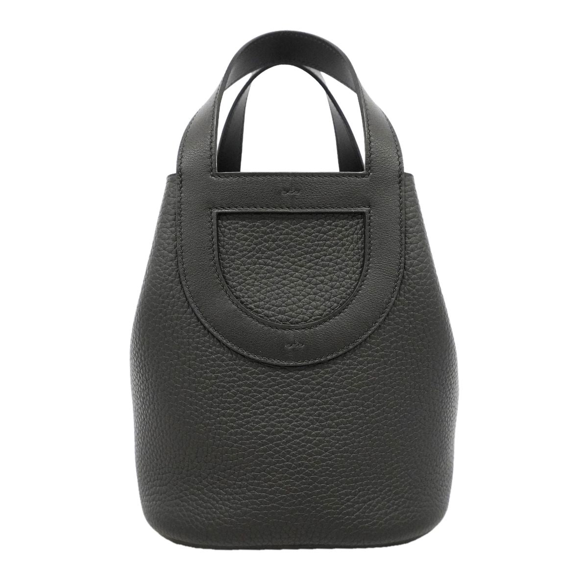 Hermes Handbag in the Loop 18 Taurillon Clemence Black Silver — view 8