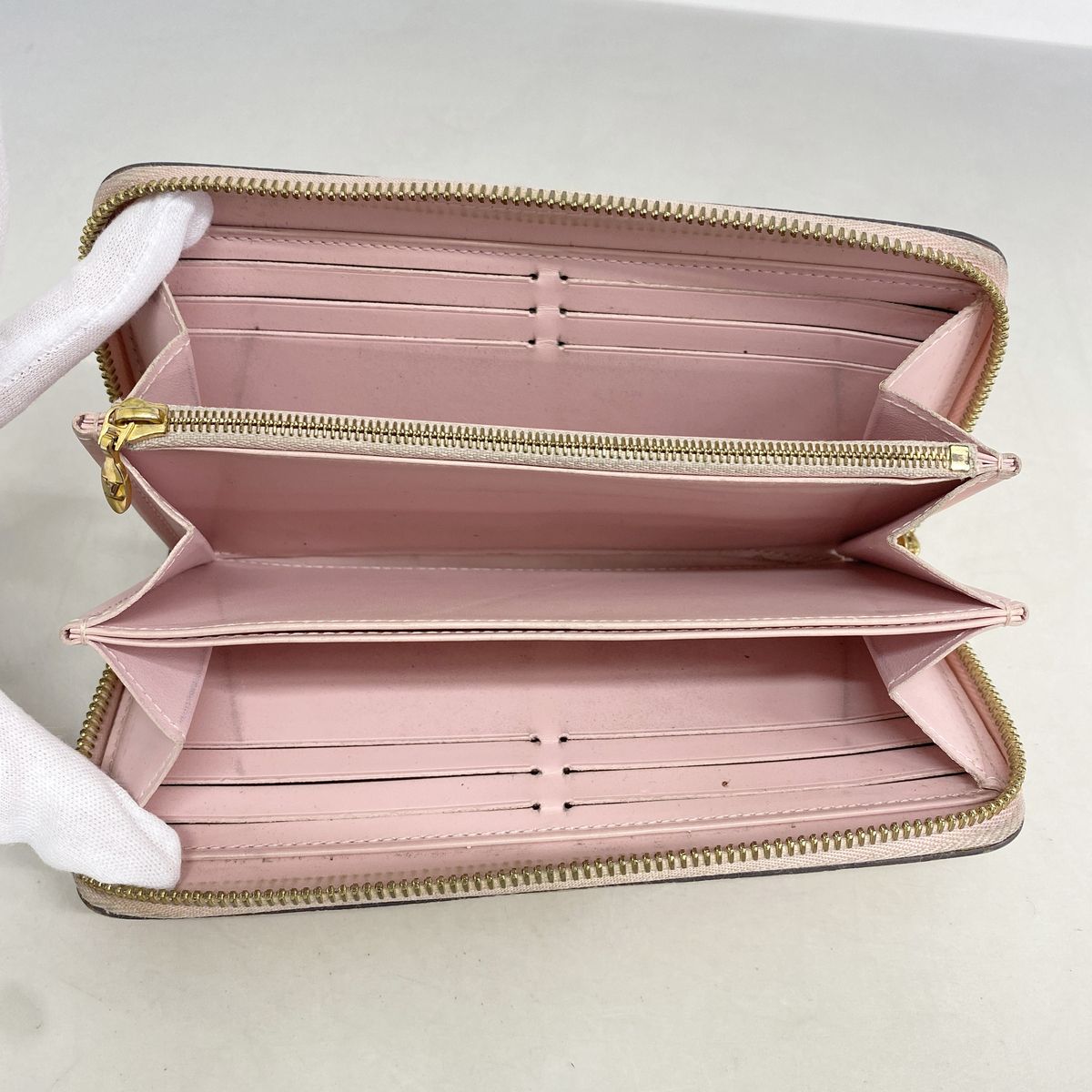 Louis Vuitton Wallet Vernis Zippy Rose Ballerine — view 3