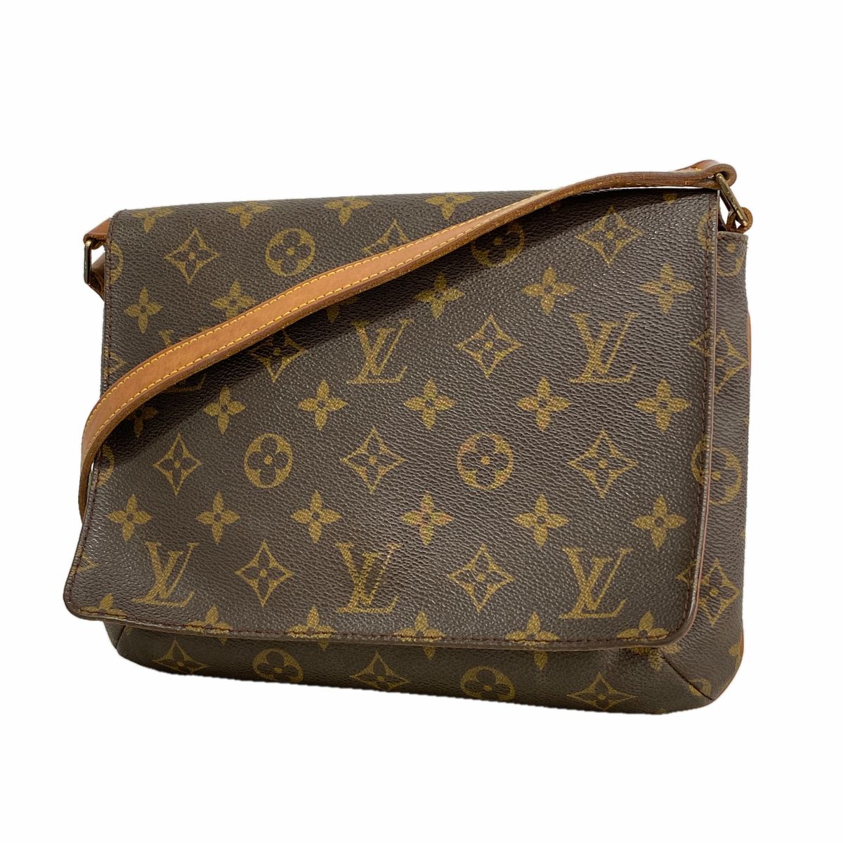 Louis Vuitton Shoulder Bag Monogram Musette Tango Short Strap Brown