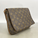 Louis Vuitton Shoulder Bag Monogram Musette Tango Short Strap Brown — view 2