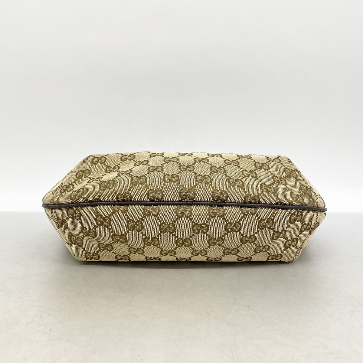 Gucci Shoulder Bag GG Canvas Brown Silver — view 3