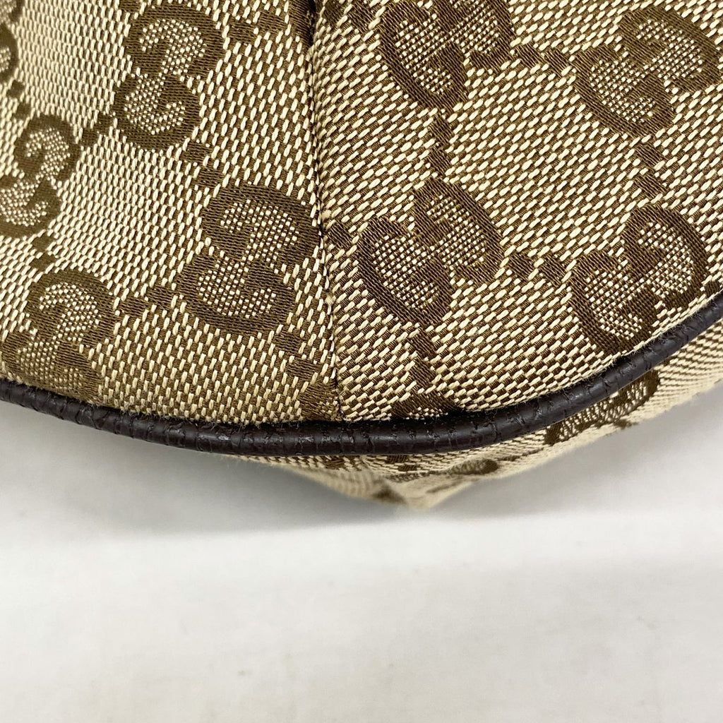 Gucci Shoulder Bag GG Canvas Brown Silver — view 6