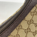 Gucci Shoulder Bag GG Canvas Brown Silver — view 7
