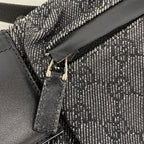 Gucci Waist Bag Denim Black Silver — view 6