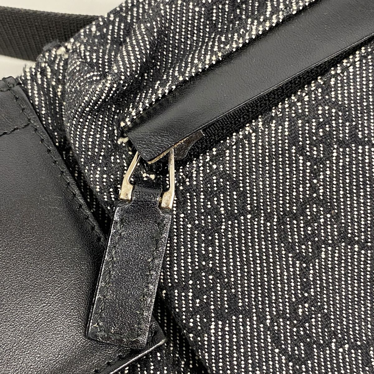 Gucci Waist Bag Denim Black Silver — view 6
