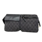 Gucci Waist Bag Denim Black Silver