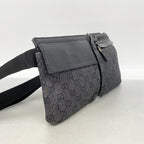 Gucci Waist Bag Denim Black Silver — view 2
