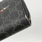 Gucci Wallet GG Supreme Black Silver — view 5