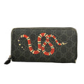Gucci Wallet GG Supreme Black Silver