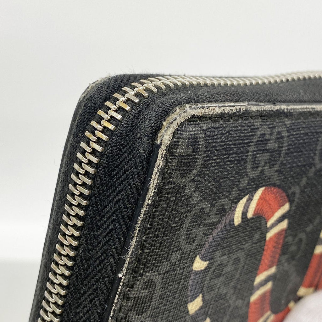 Gucci Wallet GG Supreme Black Silver — view 7