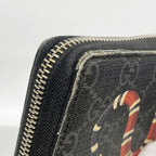 Gucci Wallet GG Supreme Black Silver — view 7