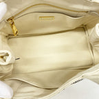 Prada Tote Bag Canapa Canvas Ivory Gold 2-Way — view 4