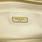 Prada Tote Bag Canapa Canvas Ivory Gold 2-Way — view 5