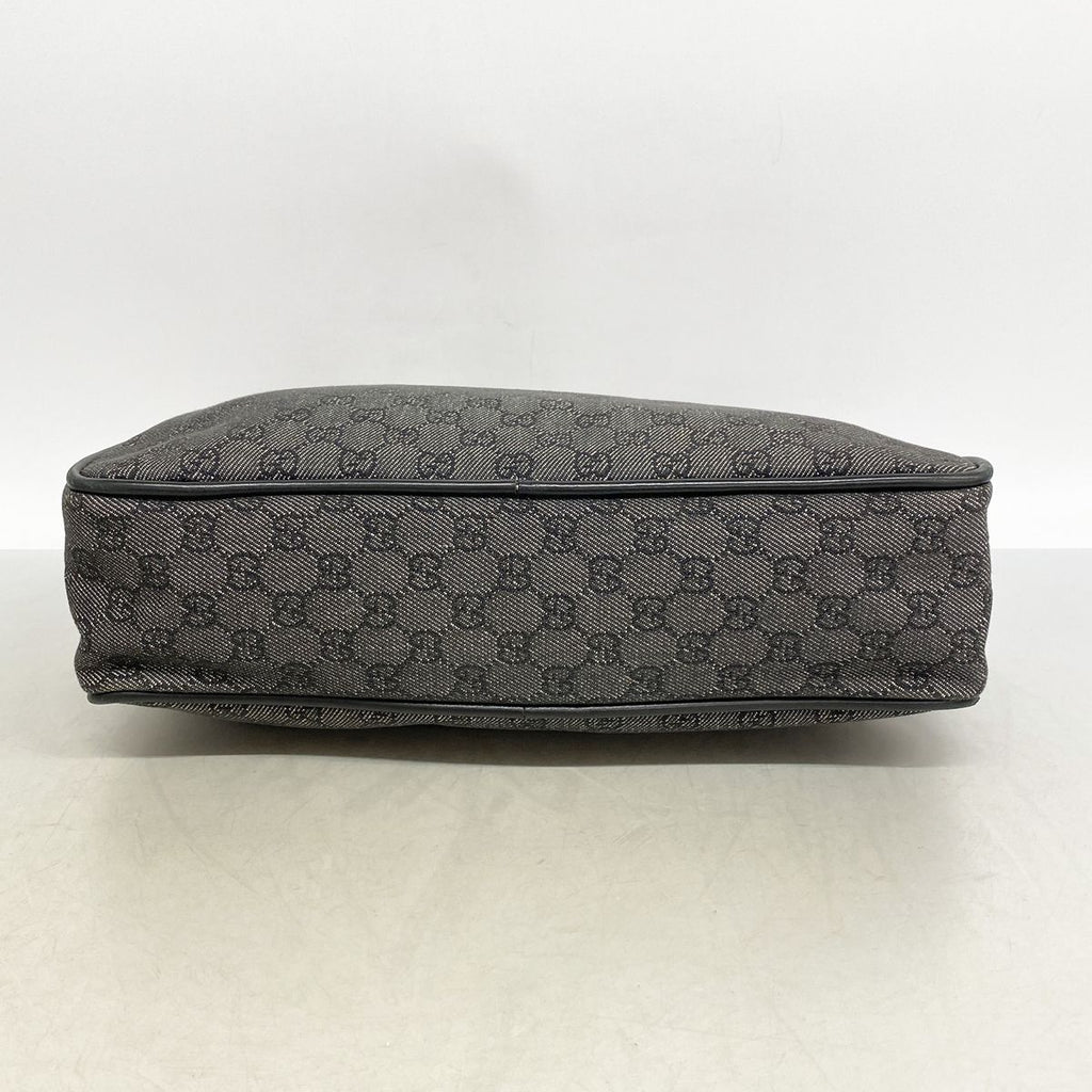 Gucci Tote Bag Denim Black Gold — view 3