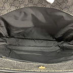 Gucci Tote Bag Denim Black Gold — view 4