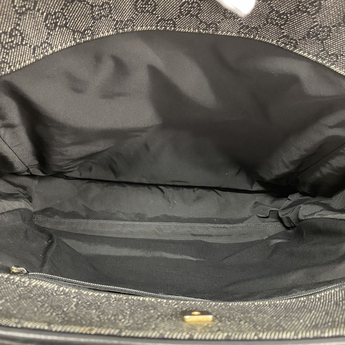 Gucci Tote Bag Denim Black Gold — view 4