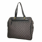 Gucci Tote Bag Denim Black Gold
