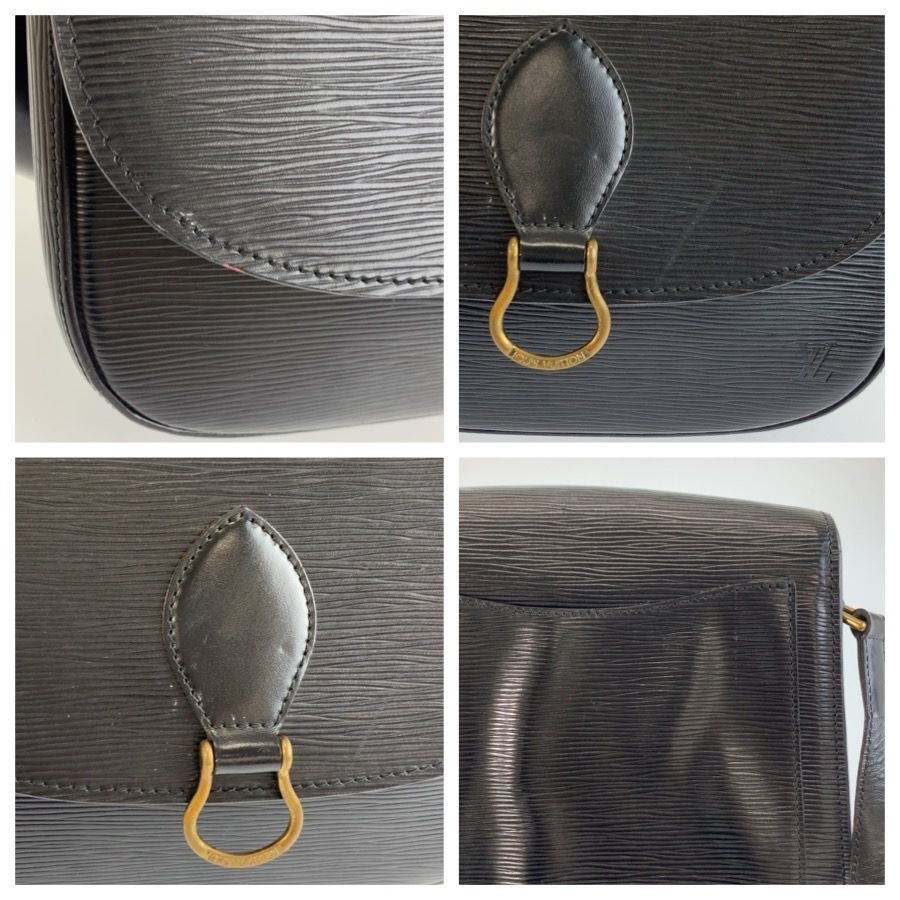 Louis Vuitton Epi Saint-cloud Black Gold Leather Shoulder Bag Pochette — view 7