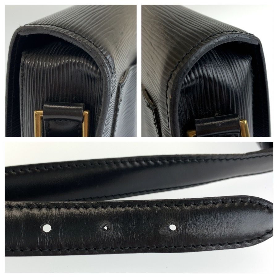 Louis Vuitton Epi Saint-cloud Black Gold Leather Shoulder Bag Pochette — view 6